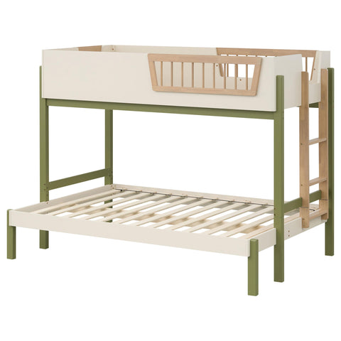 Zuma Twin-over-Full Bunk Bed with Ladder Tri-Tone