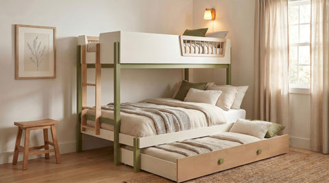 Zuma Pull-Out Trundle with Olive Knobs Tri-Tone