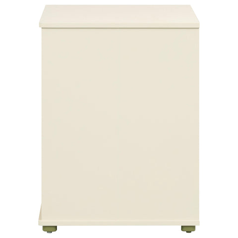 Zuma 4-cubby Horizontal Bookcase with Natural Interior Off White