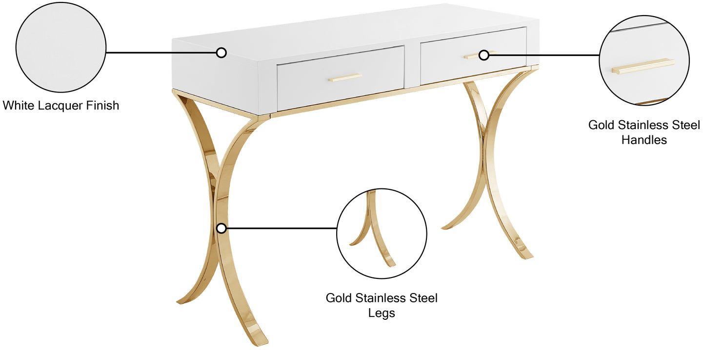 wyatt gold vanity / desk / console t