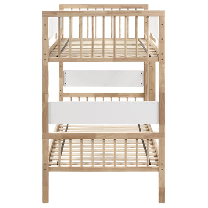 Conroe Wood Twin Over Twin Bunk Bed Natural