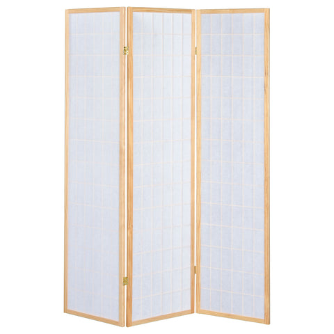 Ryatt 3-Panel Room Divider Folding Shoji Screen NaturalNatural