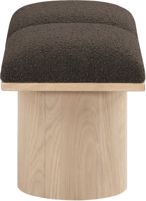 Celine Brown Boucle Fabric Upholstered Bench, 2-Piece (Style 2)