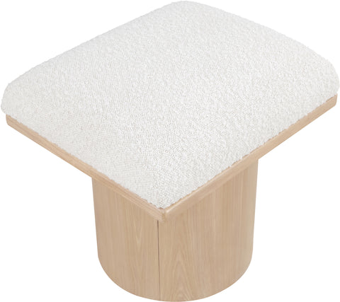 Louie Cream Boucle Fabric Bench/Stool C