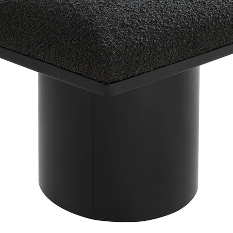Louie Black Boucle Fabric Bench/Stool C
