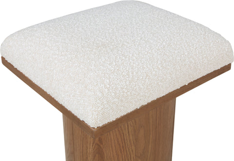 Louie Cream Boucle Fabric Bench/Stool C