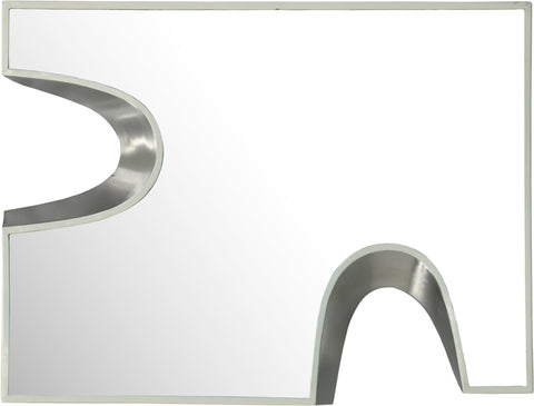 Waverly 28" Cream Silver Accent Mirror, 1 Piece