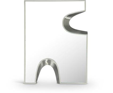 Waverly 36" Cream Silver Accent Mirror, 1 Piece