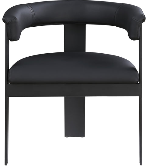 Rivas Black Faux Leather Dining Chair C