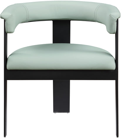 Rivas Mint Green Faux Leather Dining Chair C