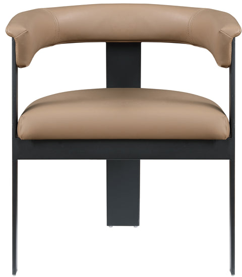 Rivas Tan Faux Leather Dining Chair C
