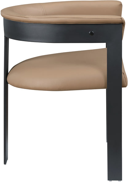 Rivas Tan Faux Leather Dining Chair C