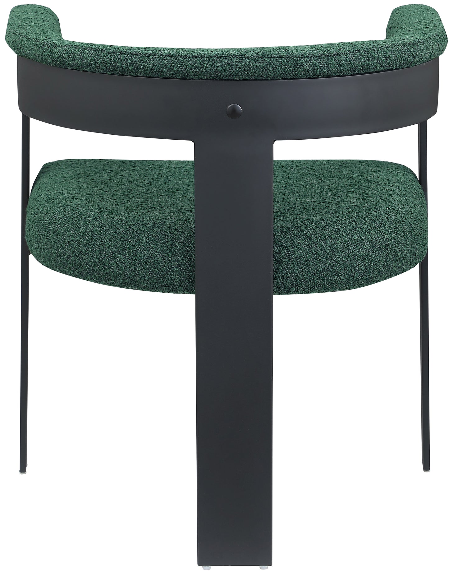 bubble green boucle fabric dining chair