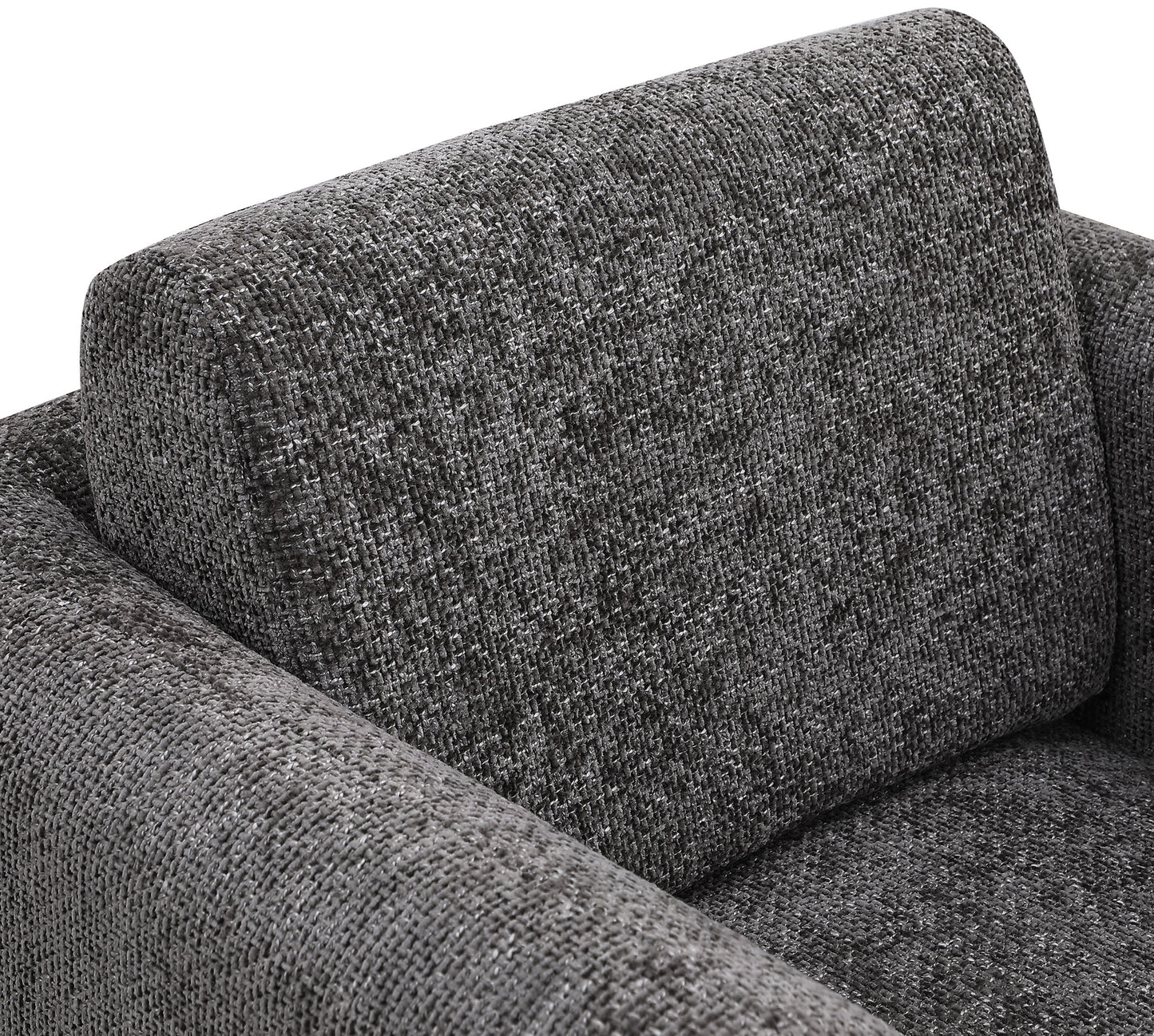 joel grey chenille fabric swivel accent chair grey