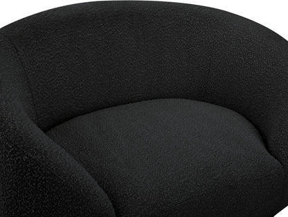 Maddox Black Boucle Fabric Chair C