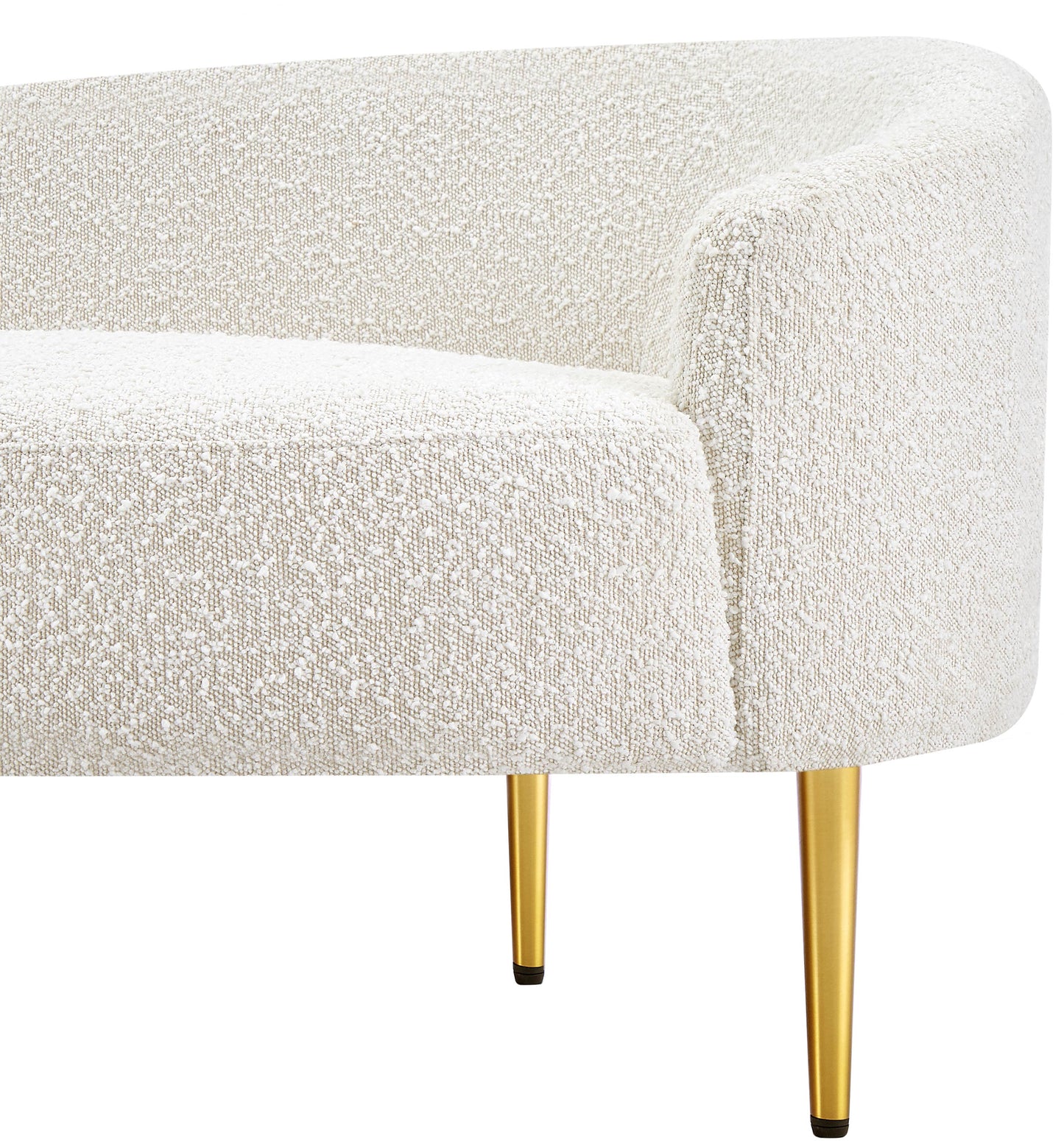 maddox cream boucle fabric loveseat l