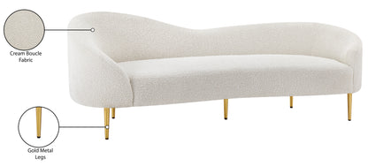 Maddox Cream Boucle Fabric Sofa S