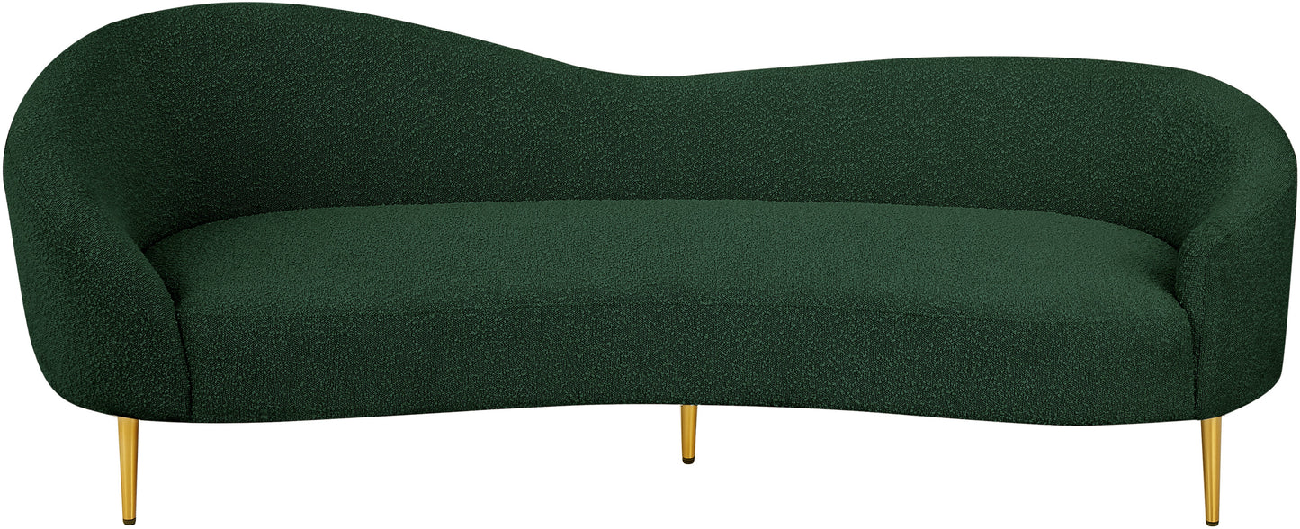 maddox green boucle fabric sofa s