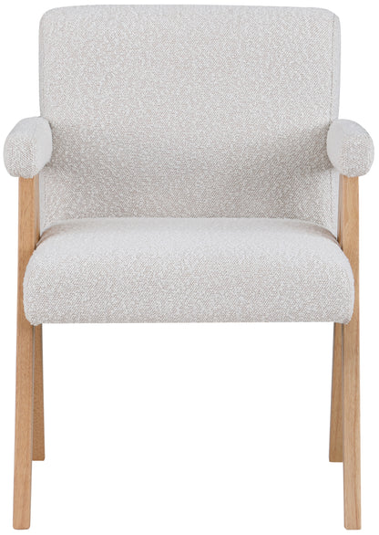 Julian Cream Boucle Fabric Accent Chair