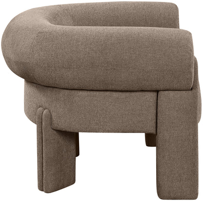 Emerson Brown Polyester Fabric Accent Chair Brown