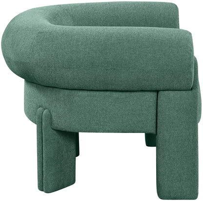 Emerson Green Polyester Fabric Accent Chair Green