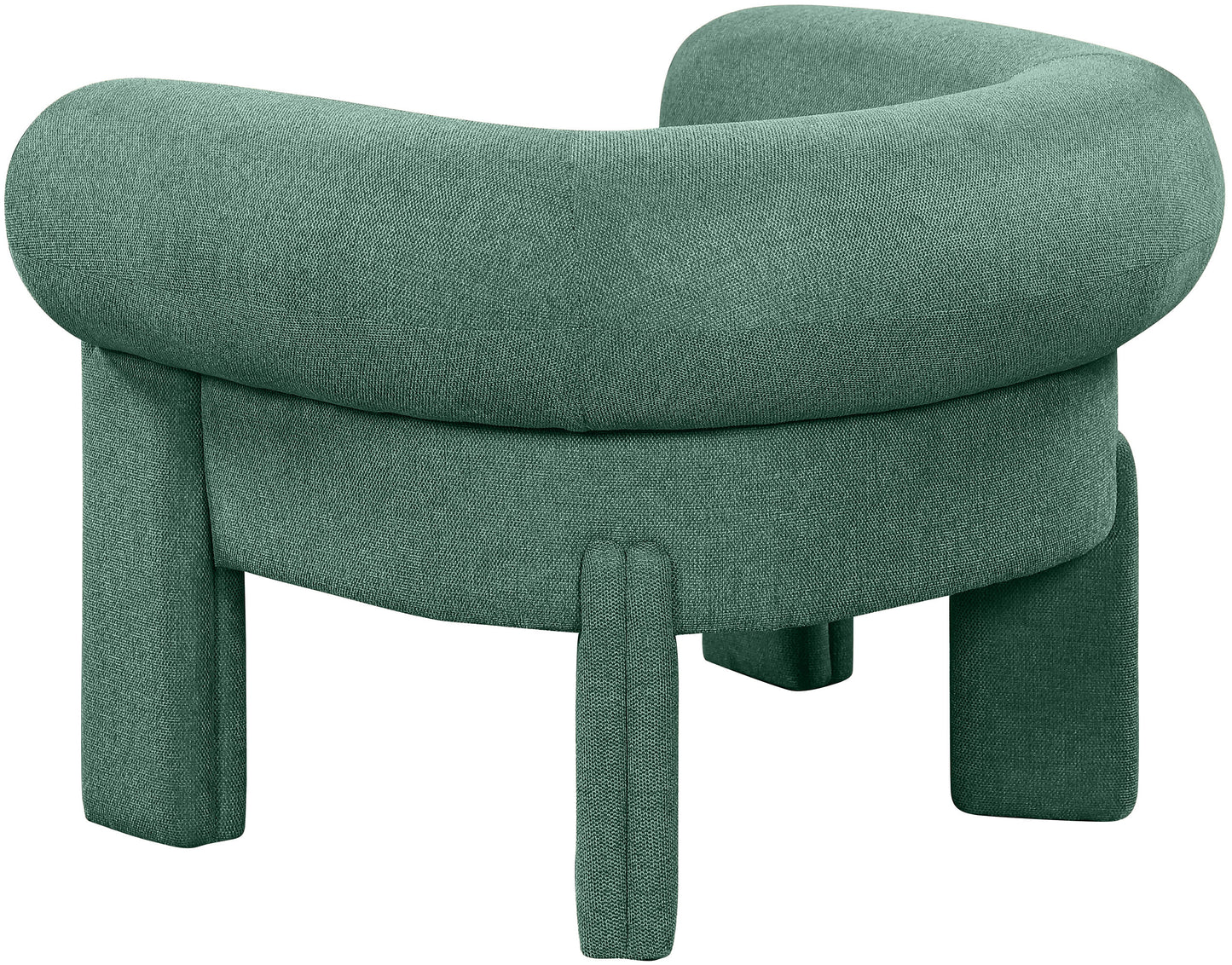 emerson green polyester fabric accent chair green