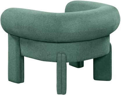 Emerson Green Polyester Fabric Accent Chair Green