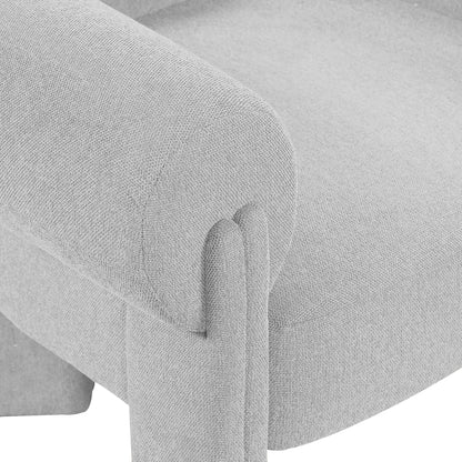 Emerson Grey Polyester Fabric Accent Chair Grey