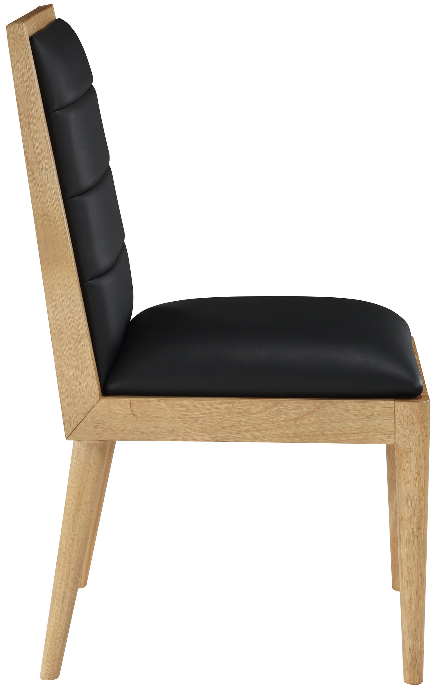 marcello black vegan leather dining chair