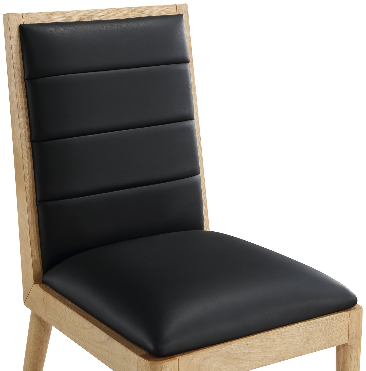 marcello black vegan leather dining chair