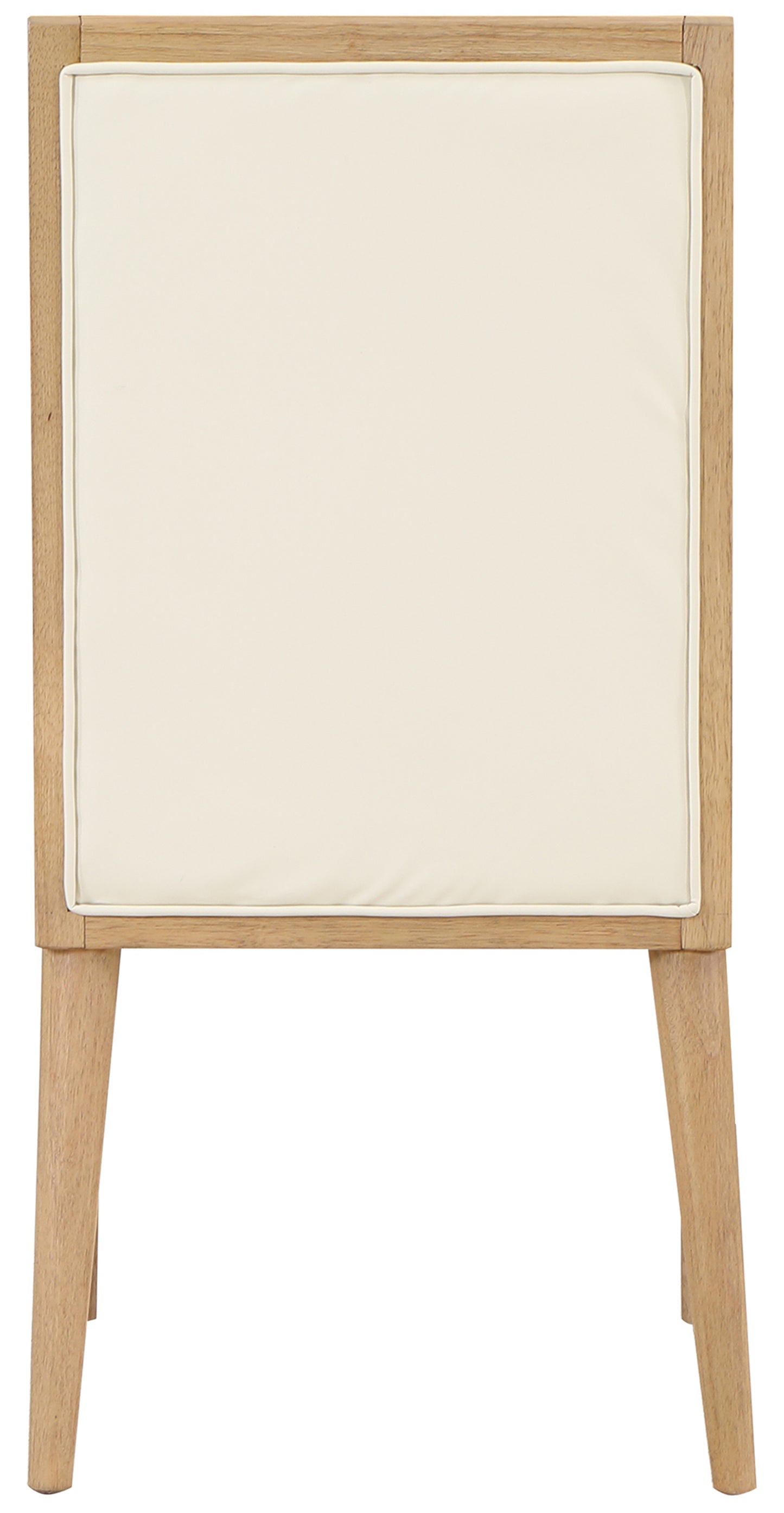 marcello cream vegan leather dining chair