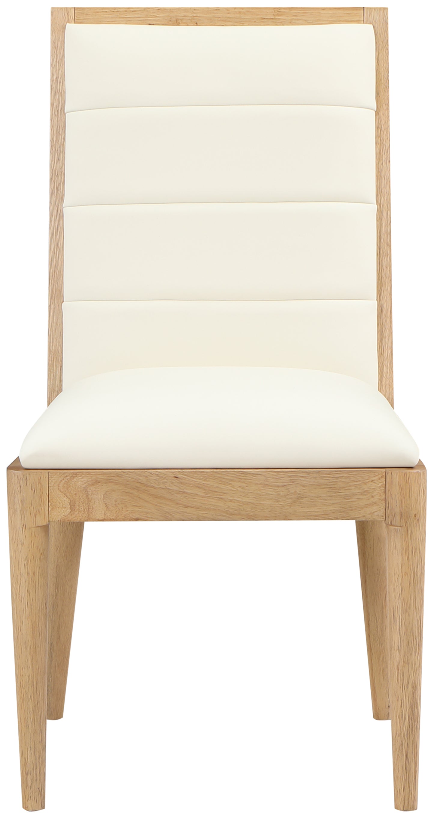 marcello cream vegan leather dining chair