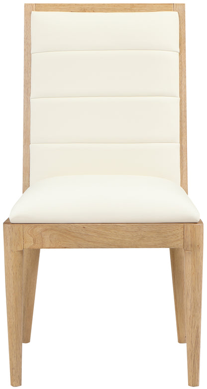 Marcello Cream Vegan Leather Dining Chair