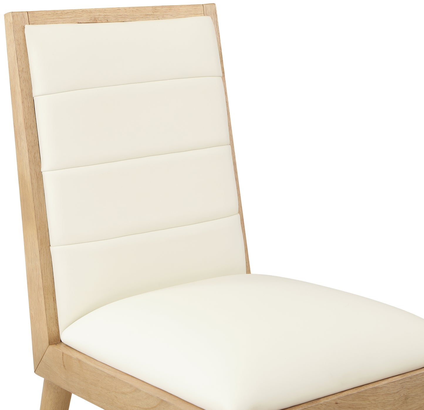 marcello cream vegan leather dining chair