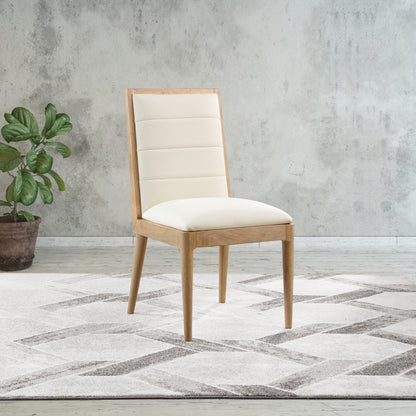 Marcello Cream Vegan Leather Dining Chair