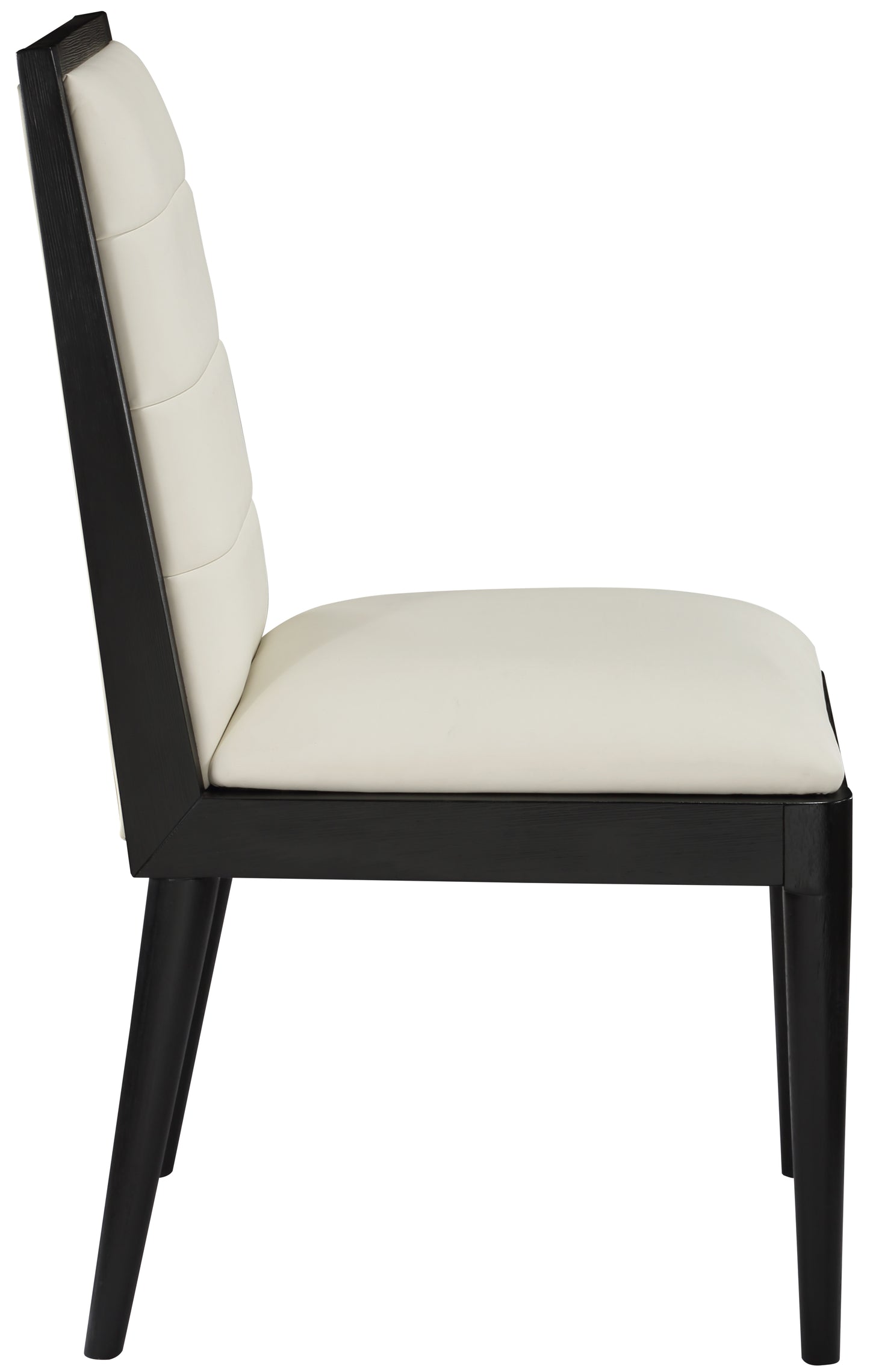 kingdom cream faux leather dining chair c