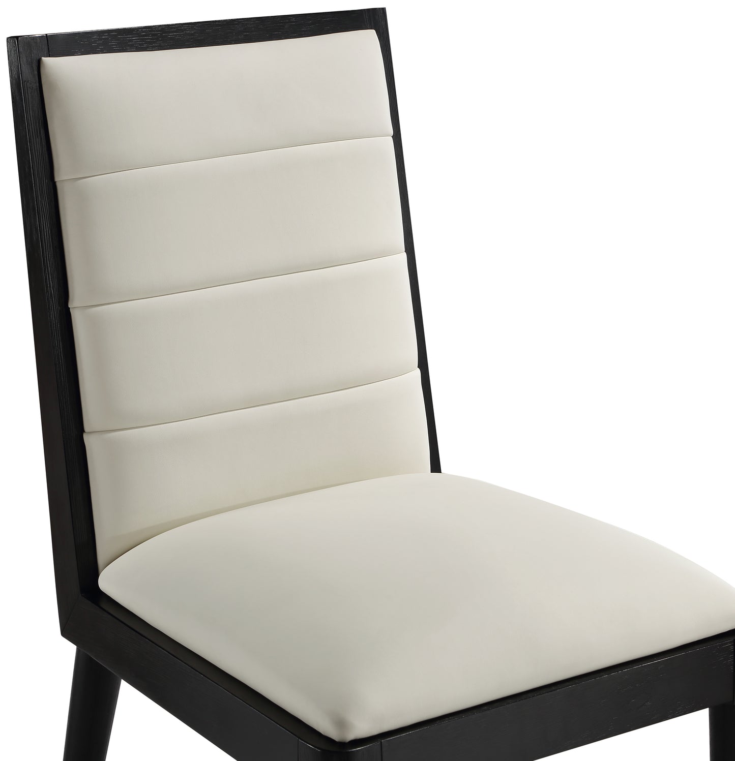 kingdom cream faux leather dining chair c