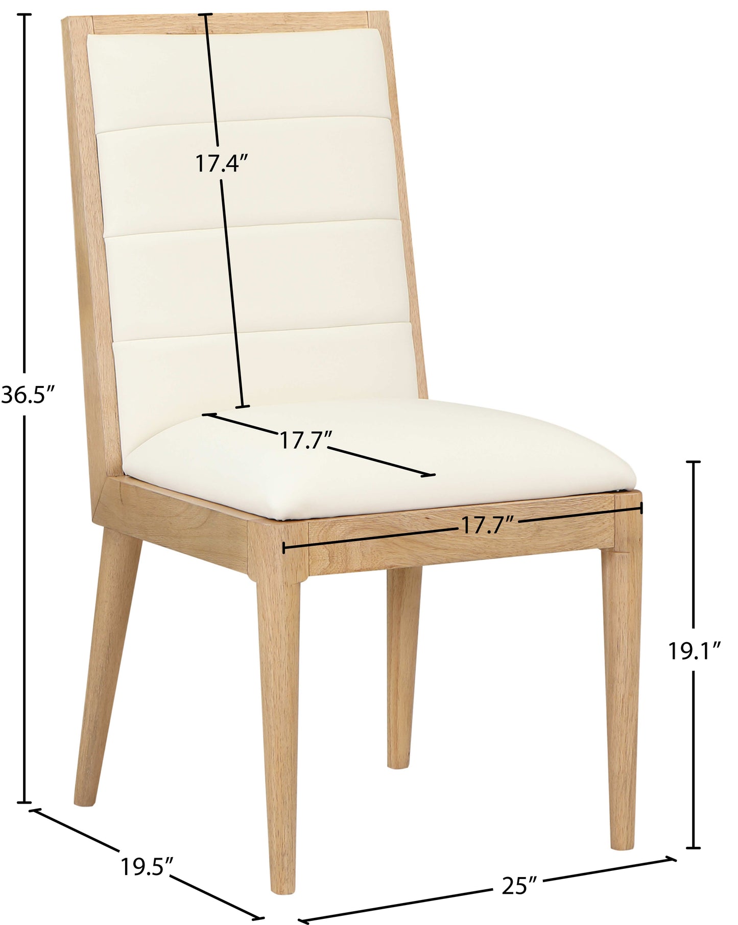 kingdom cream linen textured fabric dining chair c