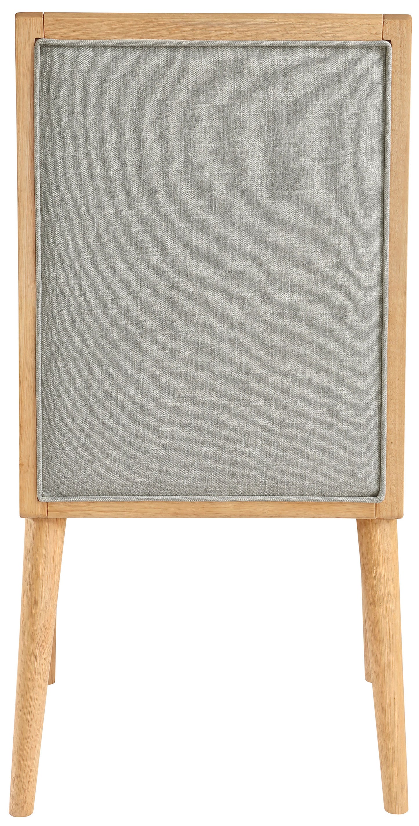 marcello grey linen textured fabric dining chair