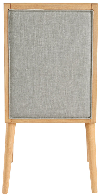 Marcello Grey Linen Textured Fabric Dining Chair