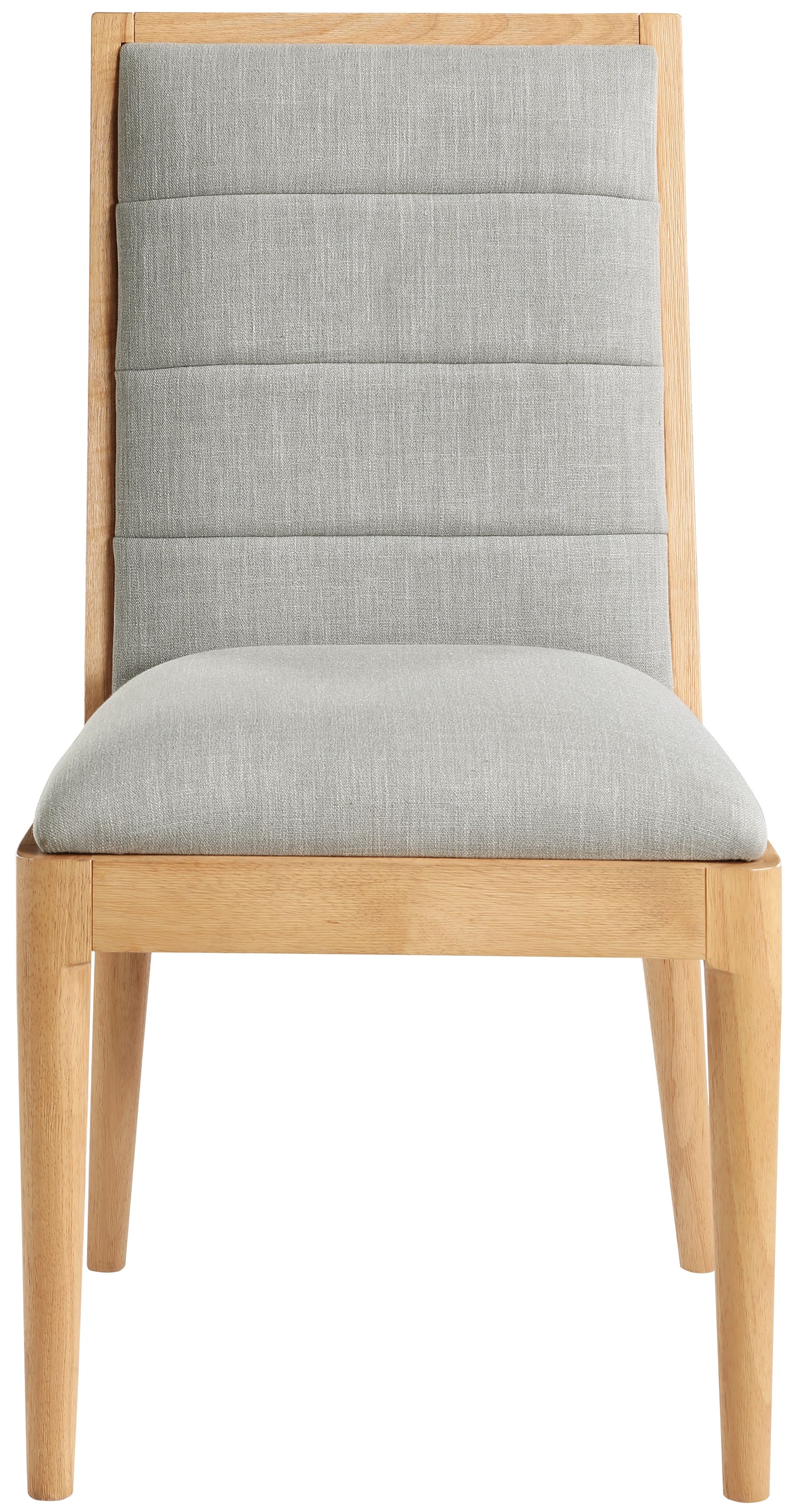 marcello grey linen textured fabric dining chair