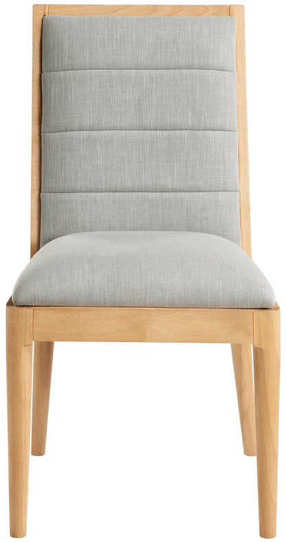 Marcello Grey Linen Textured Fabric Dining Chair