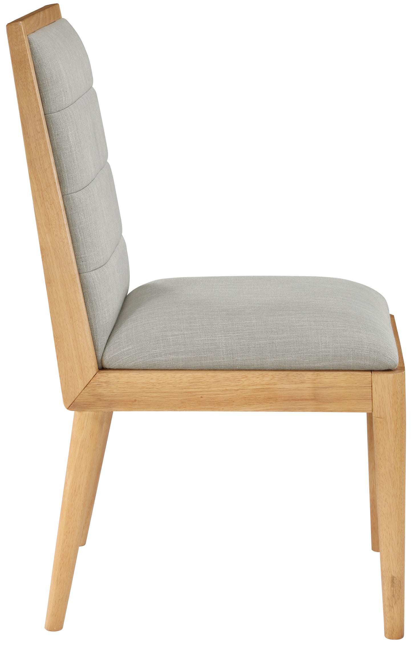 kingdom grey linen textured fabric dining chair c