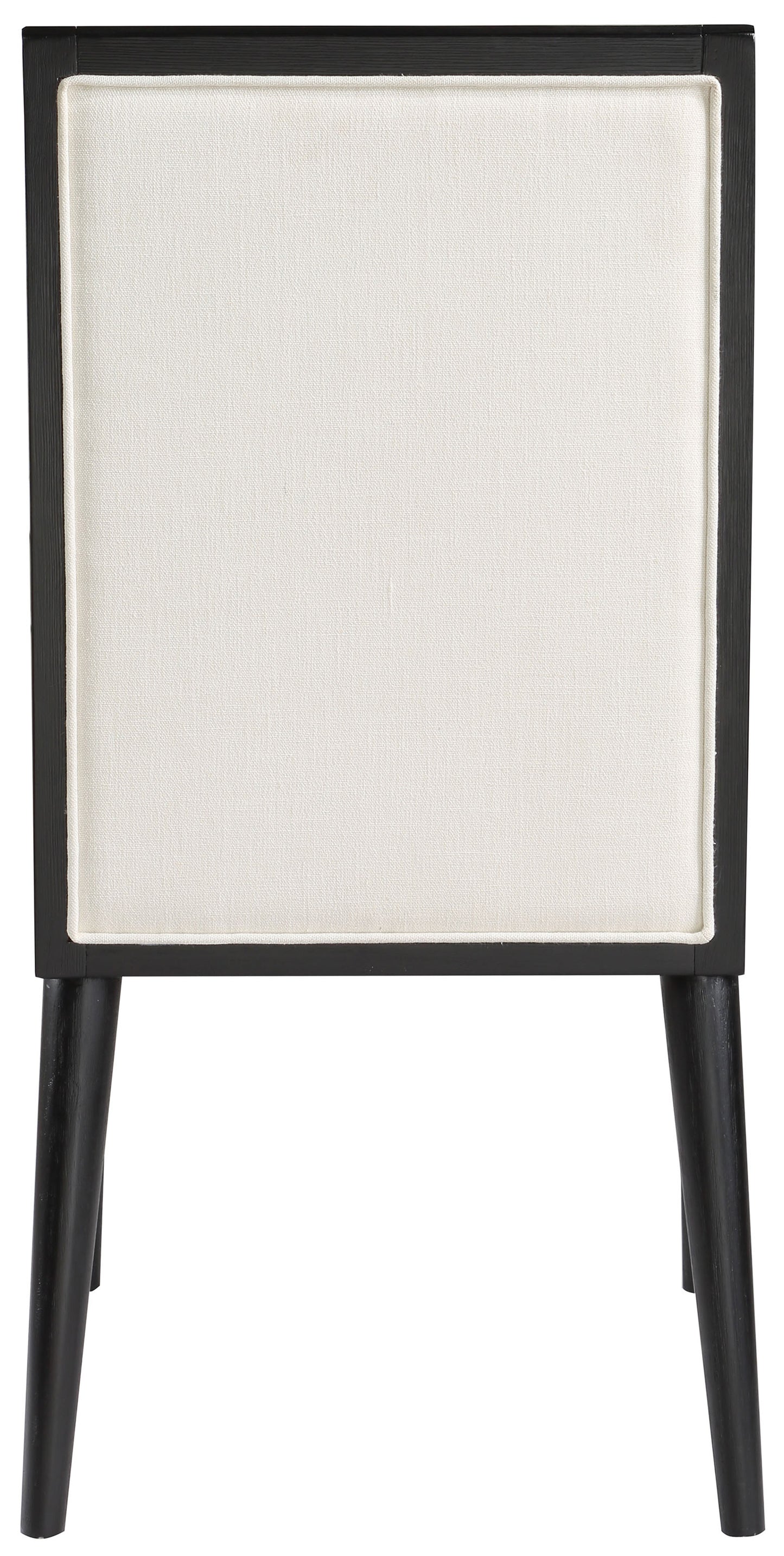 marcello cream linen textured fabric dining chair