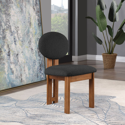 Manchester Black Boucle Fabric Dining Chair