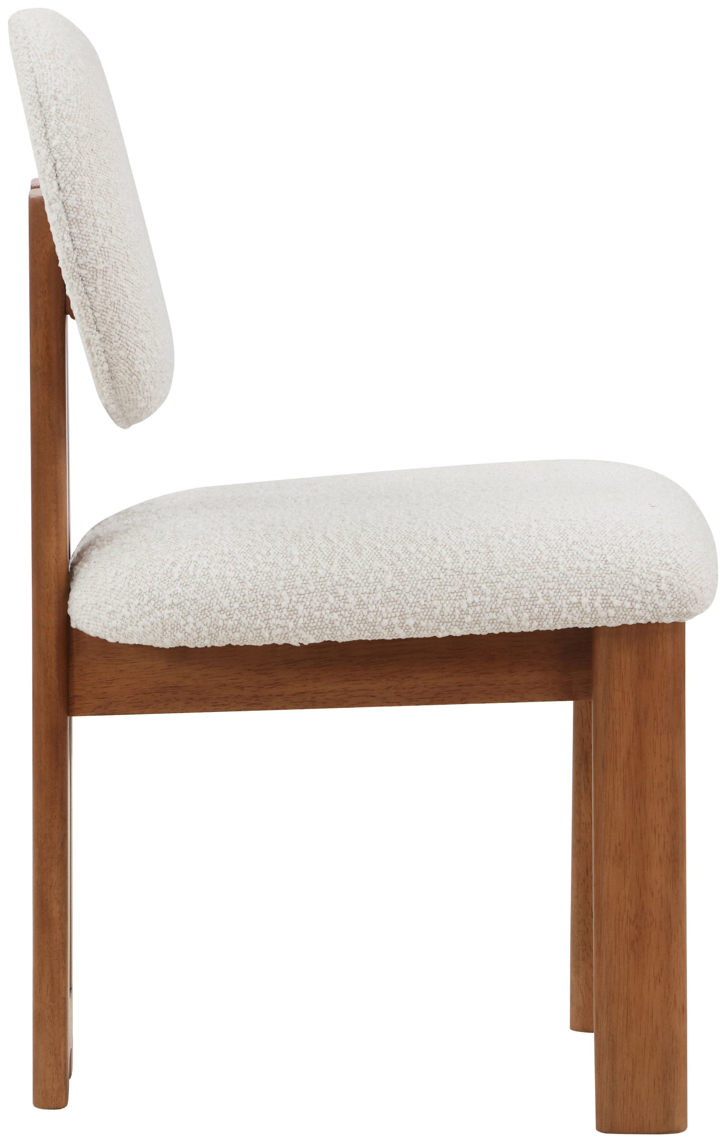 belsa cream boucle fabric dining chair c