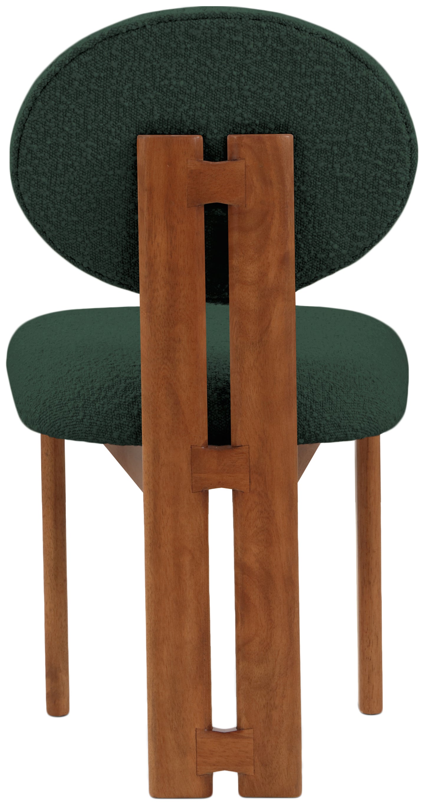 manchester green boucle fabric dining chair