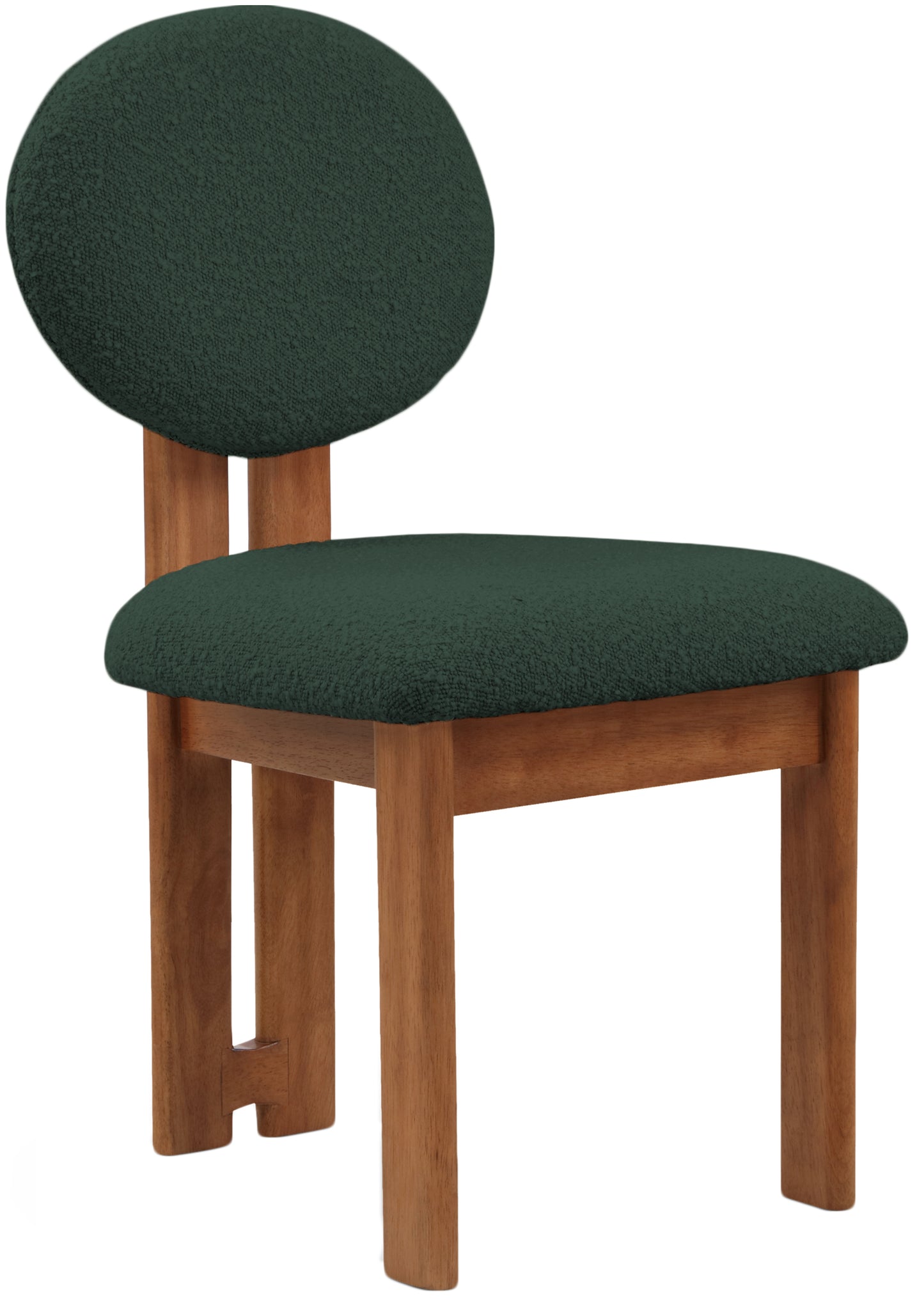 manchester green boucle fabric dining chair