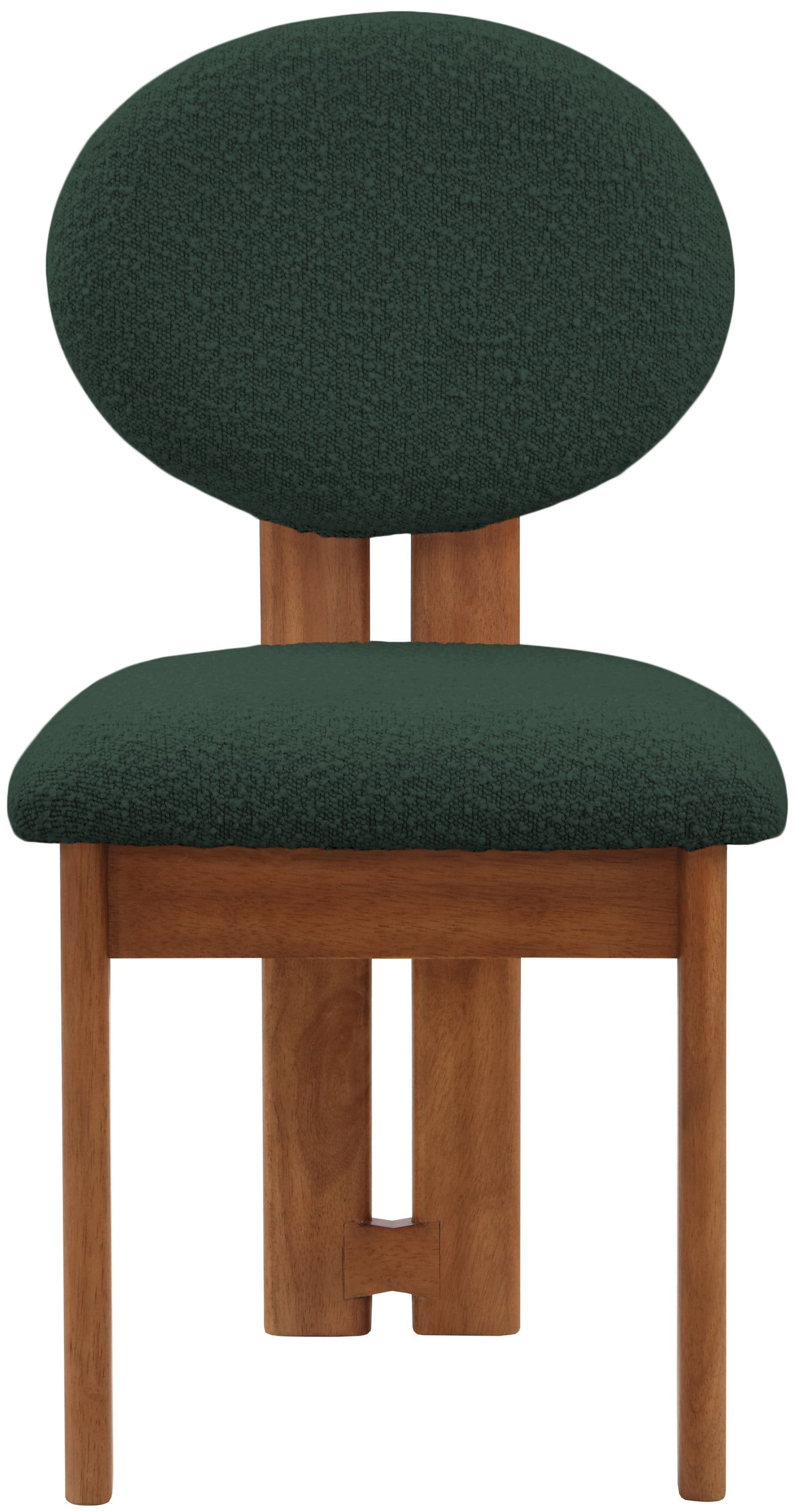 manchester green boucle fabric dining chair