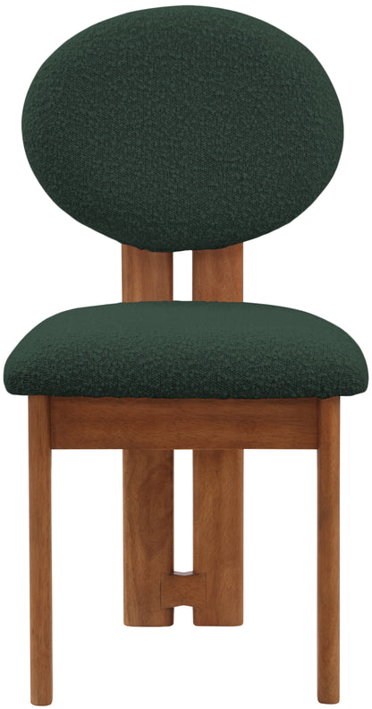 Manchester Green Boucle Fabric Dining Chair